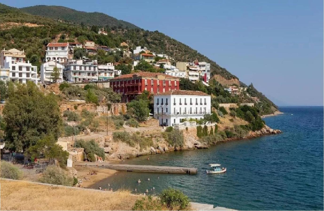 Modern Studio By The Sea Loutra Edipsou  Exterior photo